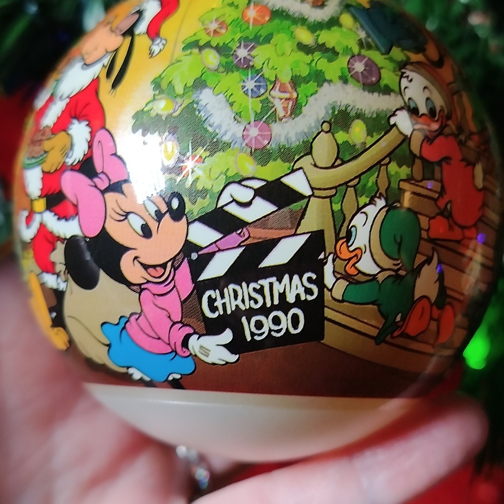 Disney Vintage Christmas 1990 Ball Ornament - Picture 9 of 9